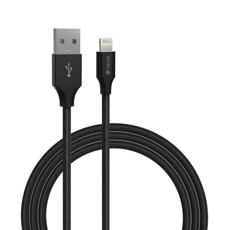 Devia - 2m (2.1A) Type C to Non-MFI Lightning Cable - Black
