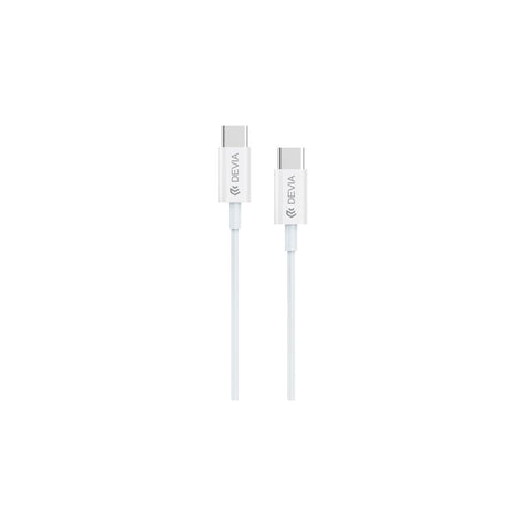 Devia - 1.2m (3A) Type C to Type C Cable - White